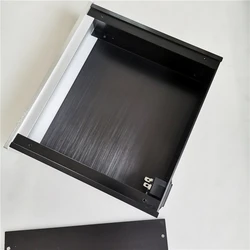 Caja de aluminio de 210x190x53mm para caja de controlador de volumen de preamplificador pasivo de AUDIO personalizado, DIY