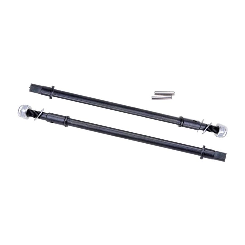 2PCS Hard Steel Front/Rear Axle CVD Drive Shaft Dogbone for 1/10 Axial SCX10 Rc Crawler Upgrade Option Parts Hop-Up