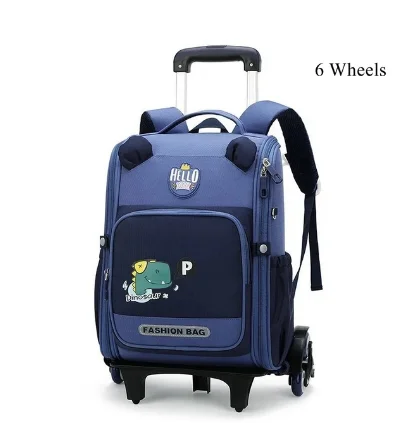 ZIRANYU kids School Rolling backpacks for boys school Wheeled bag student Trolley Bookbag wheeled bag girls School Trolley bag