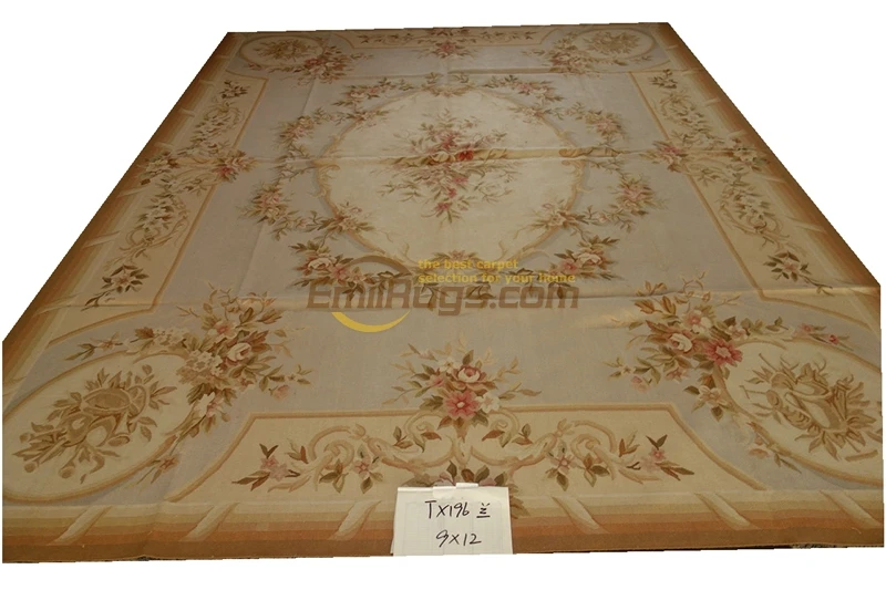 aubusson Large Vintage Style for carpets living room Rococo cloth art wool knitting carpets