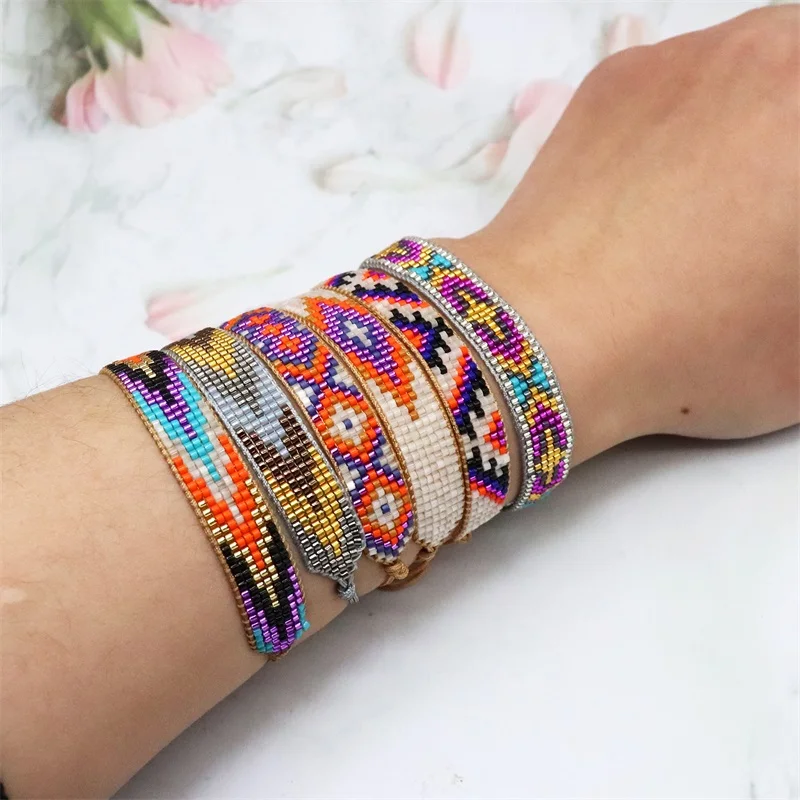 ZHONGVI Miyuki Bracelet For Women Summer Mexican Bracelets Handmade Gift Adjustable 2021 Pulseras Mujer Moda Jewellery Wholesale