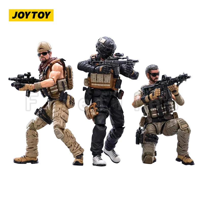 1/18 JOYTOY 3,75 Zoll Actionfigur (3 TEILE/SATZ) Hardcore Söldner Trio Anime Modell Spielzeug