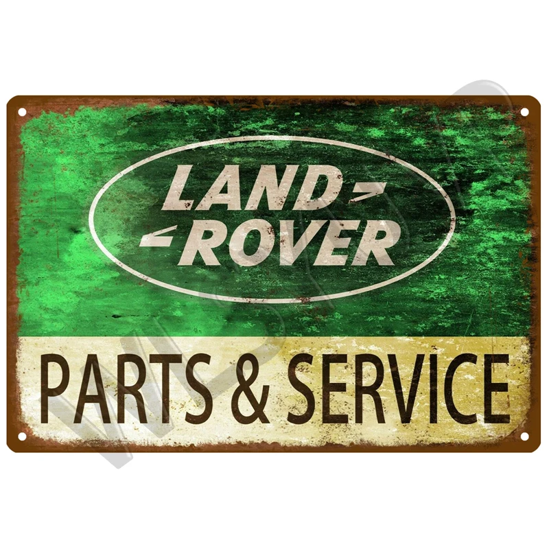 Land Car Rover Plaque Metal Vintage Tin Sign Shabby Chic Decor Metal Signs Vintage Bar Decoration Metal Poster Pub Metal Plate