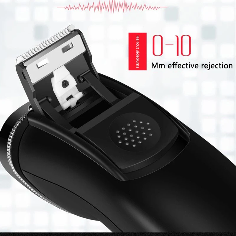 Los hombres de máquina de afeitar eléctrica recargable 3D flotante cabezal de cuchillo bigote Trimmer de afeitar Razors de la barba de los hombres máquina cortadora