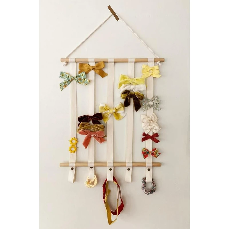 

Headbands Holder Storage Organizer Girl Women Room Hanging Ornament Hair Accessories Storage Belt Decoration Wall Hang