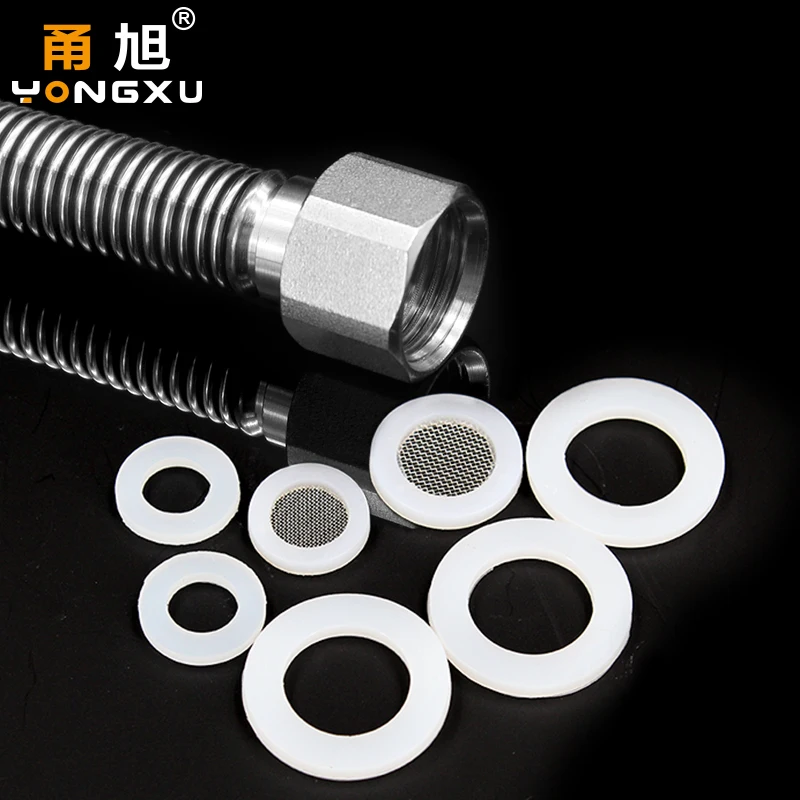 20 sztuk 1/2 "3/4" 1 "gumy silikonowej płaska uszczelka zestaw uszczelniający do kuchni hydraulika kran guma NBR uszczelka zestaw naprawczy — zdjęcie 3