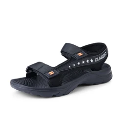 Summer Men Sandals Classic Stars Black EVA Slip On Light Soft Casual Sandal Men's Shoes Sandle Big Size 47 48 New 2021