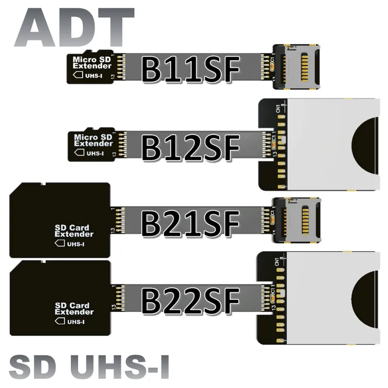 Flex sd card Extender cable TF to micro SD TF Zip Extension cable Memory Card Reader Express Cord support SDHC SDXC UHS-I