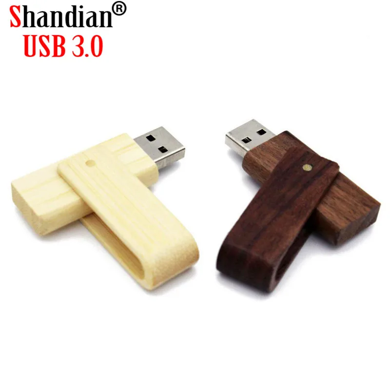 محرك أقراص فلاش USB 3.0 خشبي دوار ، 4G ، 8G ، 16G ، 32G ، 64GB ، 128GB ، محرك أقراص فلاش USB عالي السرعة ، هدايا