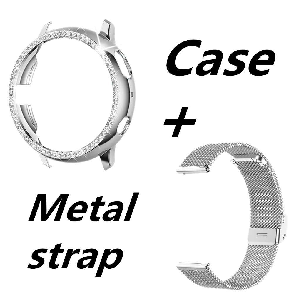 Ốp Lưng TPU + Dây Đeo Kim Loại Dành Cho Samsung Galaxy Samsung Galaxy Đồng Hồ Hoạt Động 2 40Mm 44Mm Đồng Hồ Thông Minh Bảo Vệ Dành Cho Samsung galaxy Phụ Kiện Làm Vòng Tay