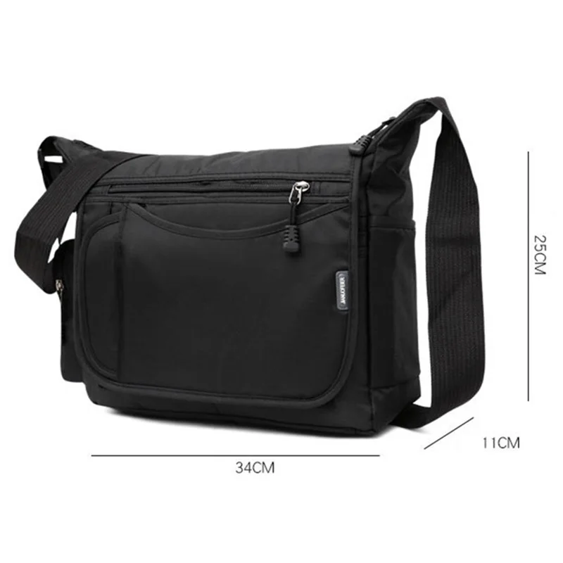 Bolso de hombro para hombre, bandolera de nailon, estilo universitario, ocio británico, multifuncional, diseño de alta calidad, gran capacidad