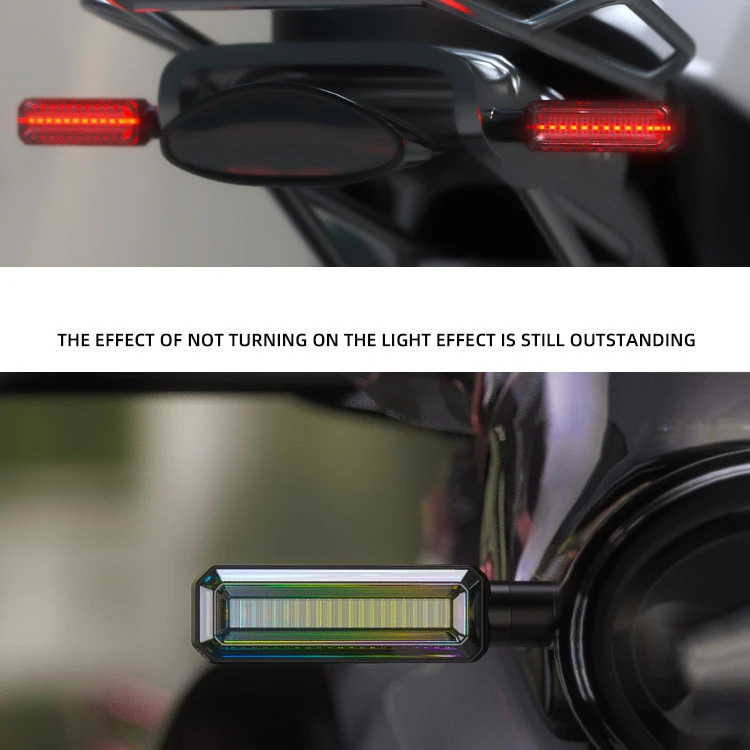 2pcs Spirit Beast L25 Motorcycle Turn Signals Signal Lamp Flowing Type Dc 12v Waterproof