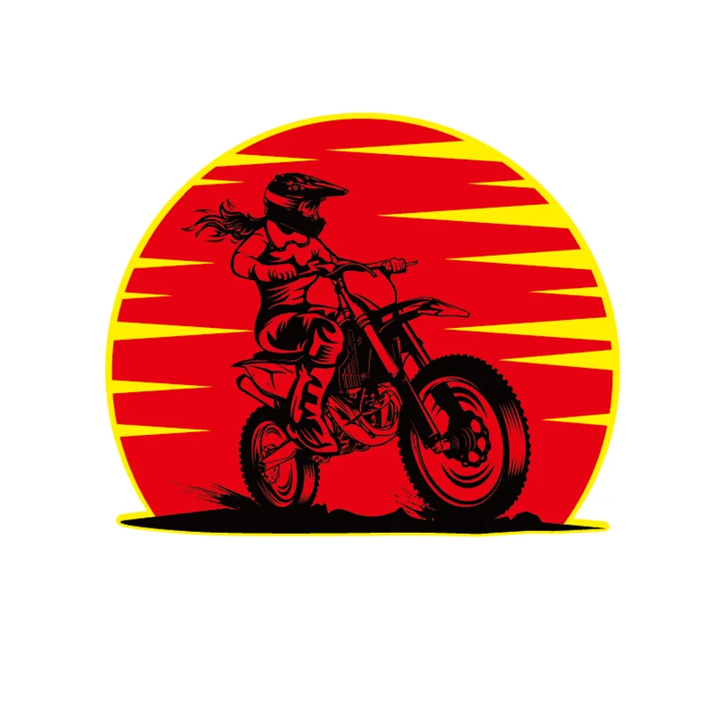 ملصقات تزيين السيارة العاكسة ملصقات تعديل الدراجات النارية عبر البلاد 13CMX11CM