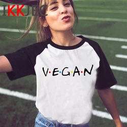 Vegan t-shirt women print harajuku ulzzang 2021  tshirt top tees white t shirt vintage