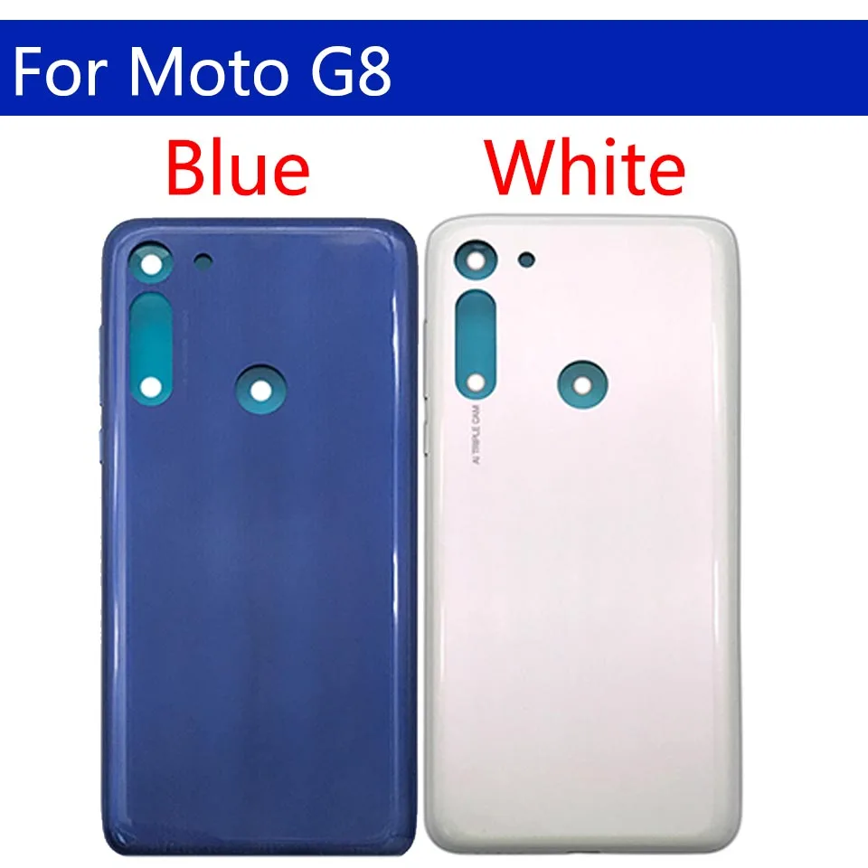 10Pcs\Lot Replacement For Motorola Moto G8 Play G8 Power G8 Plus Battery Back Cover Rear Housing Cover Case Chassis Shell