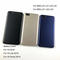 Battery Cover For Huawei Y5 Lite Y5 Prime Y5 2018 Phone Housing Back Case camera glass lenS + Power Volume Buttons Repair Parts