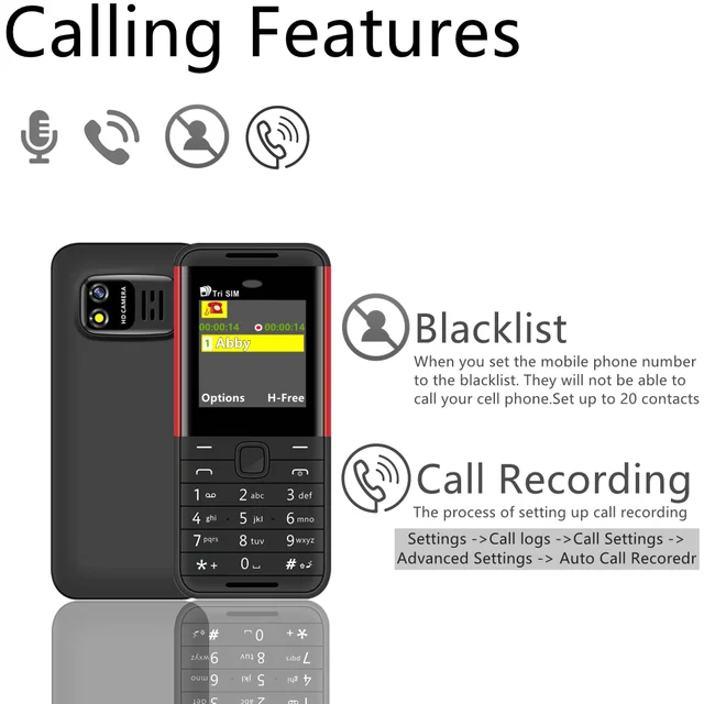 SERVO BM5310 3 SIM Card 3 Standby Mini Mobile Phone Auto Call Recorder Bluetooth Dial Speed Dial Magic Voice 1.3' Cellphone 4 SERVO BM5310 3 SIM Card 3 Standby Mini Mobile Phone Auto Call Recorder Bluetooth Dial Speed Dial Magic Voice 1.3' Cellphone 4