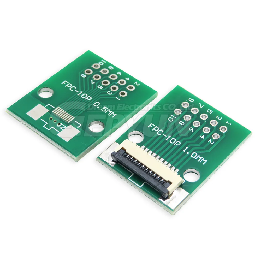 5PCS FPC FFC 0.5MM /1.0MM pitch for cable transfer conversion board 6P /8P/ 10P /12P/20P/ 24P / 26P / 30P / 34P /40P / 50P / 60P