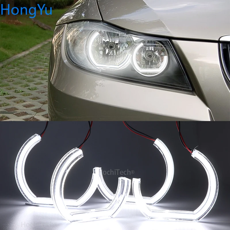 

For BMW E90 E91 2005-2008 halogen headlight Excellent DTM Style Ultra bright led Angel Eyes rings Retrofit Accessories