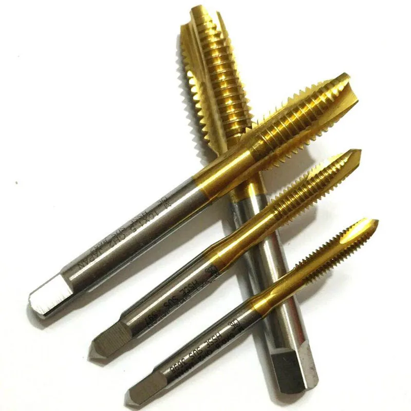 YAMAWA plating titanium machine tap HSS-E M2 M3 M4, M5 M6 M8 M10 M12 M14