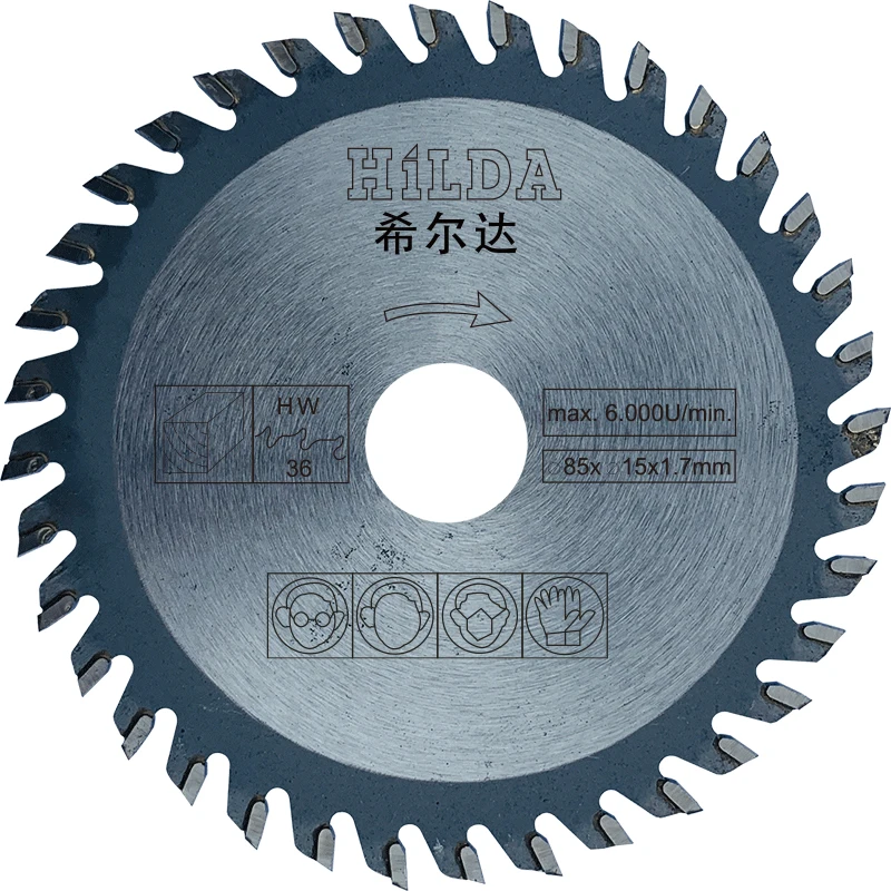 Hoja de accesorio para minisierra Circular eléctrica, disco multifunción, tamaño 85mm, herramienta eléctrica, 6 unids/lote