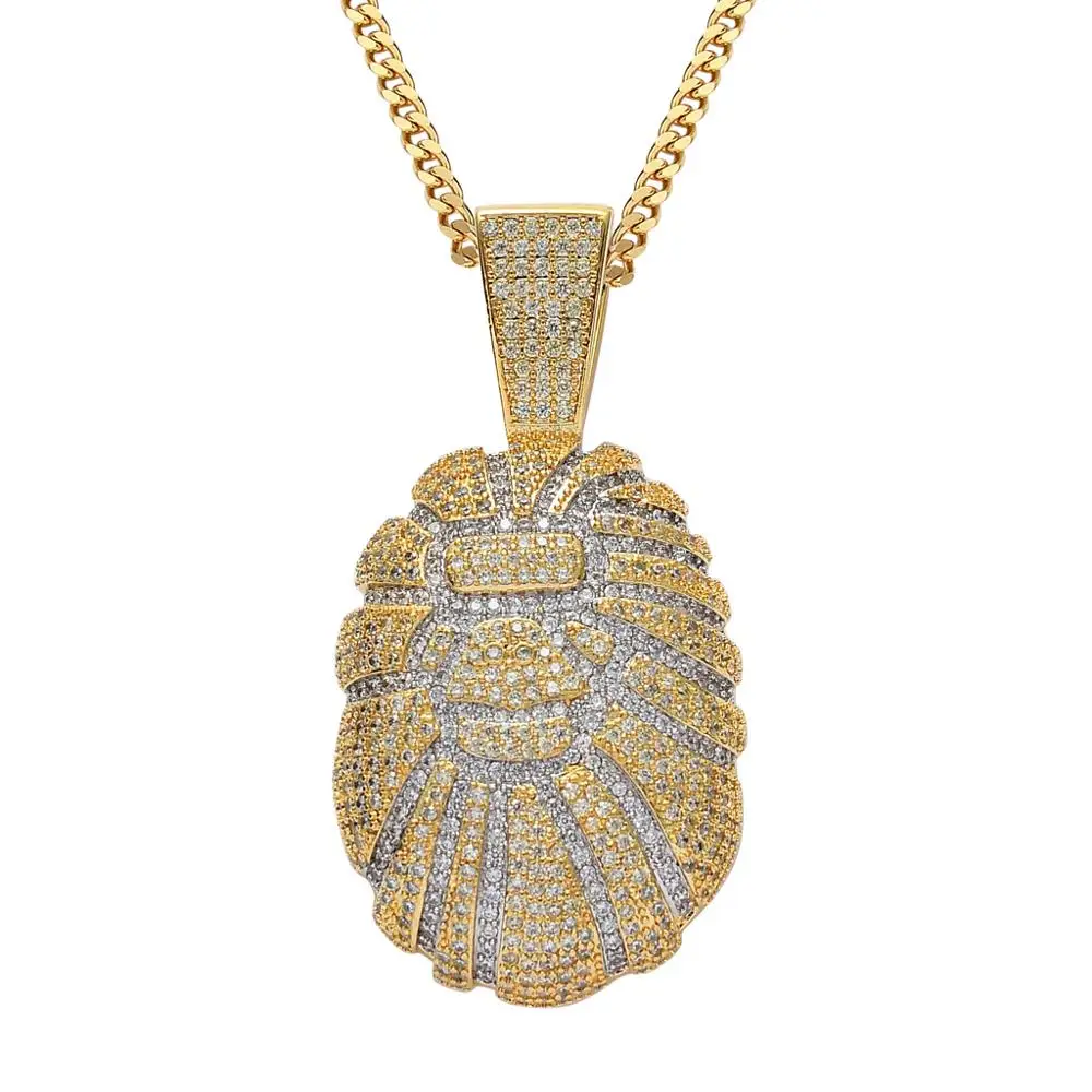 Hip Hop AAA+Cubic Zirconia Bling Iced Out Gorilla Pendants Necklace for Men Women Rapper Jewelry Gifts