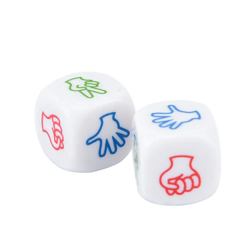 

2/4/8pcs 20mm Drinking Wine Mora Games Dice Rock Paper Scissors Finger-guessing Gambling 6-Side Pub Lovers Drink Decider Dice