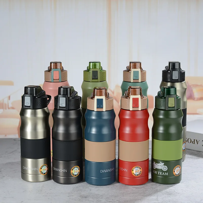 500ml/680ml Double Stainless Steel Sport Vacuum Flask Portable Outdoor Climbing Thermal Bottle Coffee Tea Insulation Cup