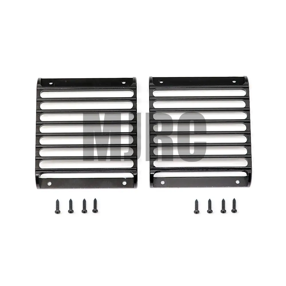 2Pcs For TRX4 Metal Front Lamp Guards Headlight Cover Guard Grille for 1/10 RC Crawler Car Trax For TRX-4