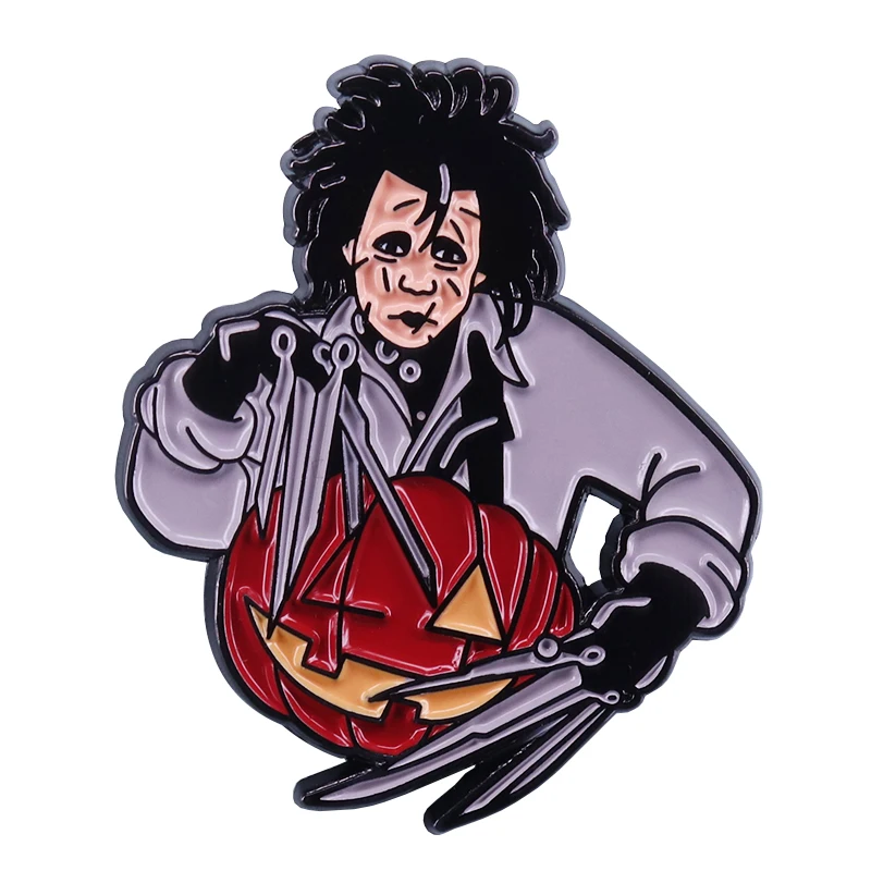 Edward-pin de tallador creepy, manos de tijera, regalo perfecto para Halloween