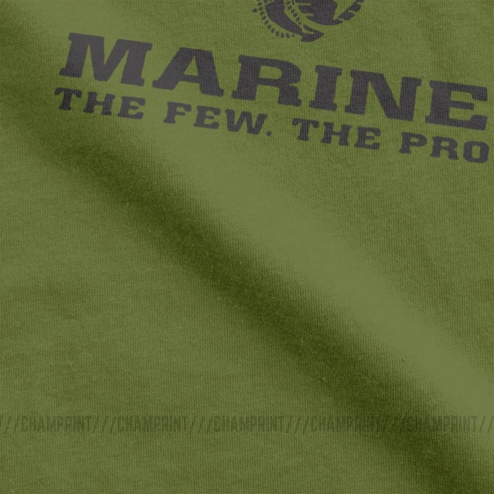 Marines Tops The Few The Proud USMC Tees Marine Corps Military MOS 0317 Men T Shirts Vintage Short Sleeve O Neck T-Shirts Cotton