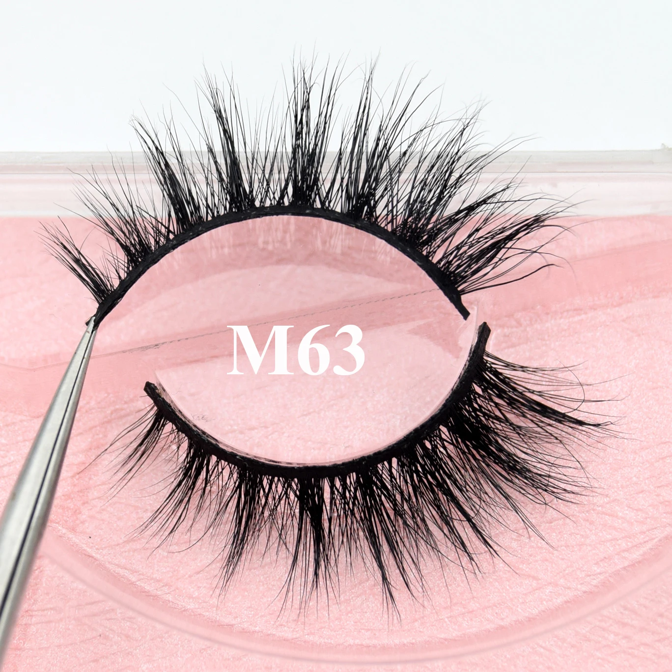 Visofree Eyelashes ขนตาปลอมธรรมชาติปลอมขนตายาวแต่งหน้า 3D Mink Lashes Eyelash Beauty Mink Eyelashes M63