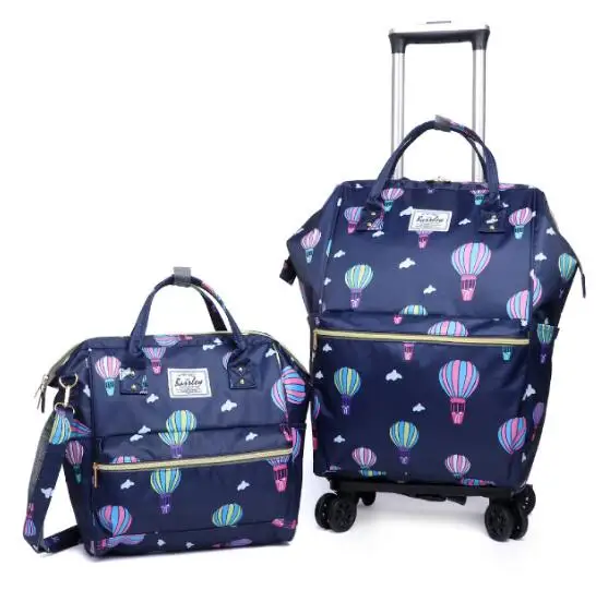 Women Luggage Backpack Bag Wheeled bag Rolling Luggage Bags Travel Trolley Backpack Bag for Women Trolley Suitcase wheeled Bags