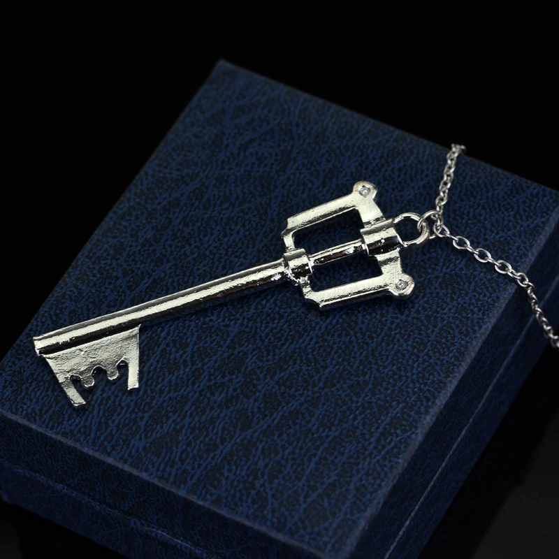 Game Kingdom Hearts 3 Sora Key Keyblade Metal Pendant Necklace