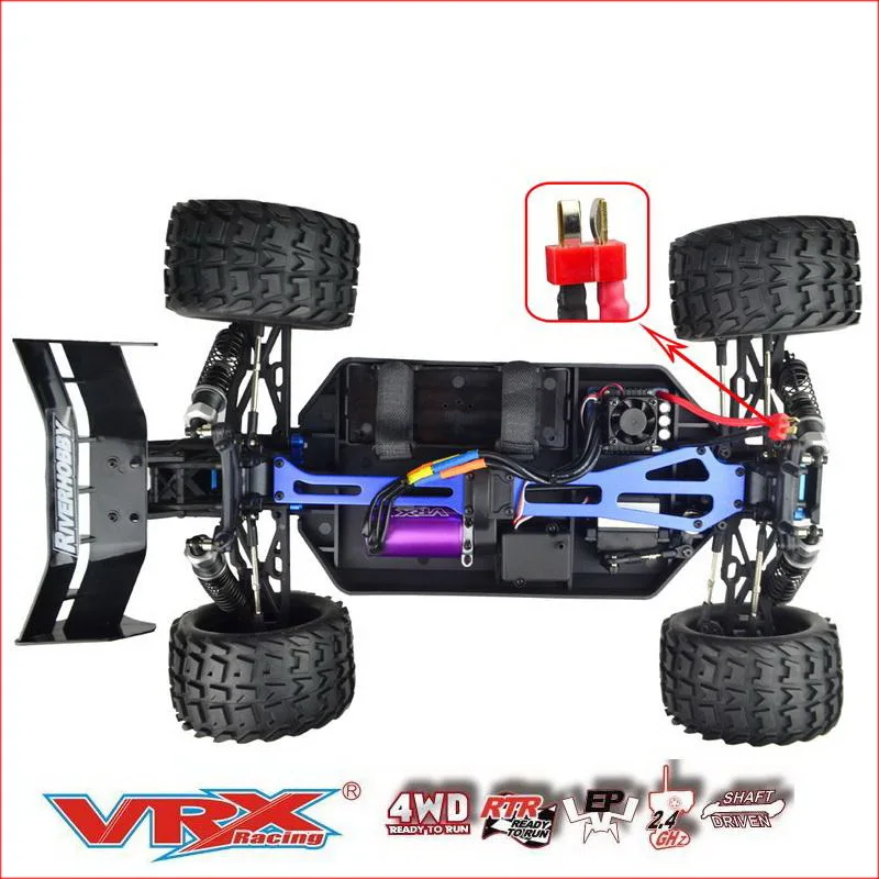 VRX Racing RH818 Cobra 1/8 Scale 4WD Electric Brushless RC Truck, RTR W/60A ESC/3660 Motor/ 11.1V 3250mAH Lipo Battery