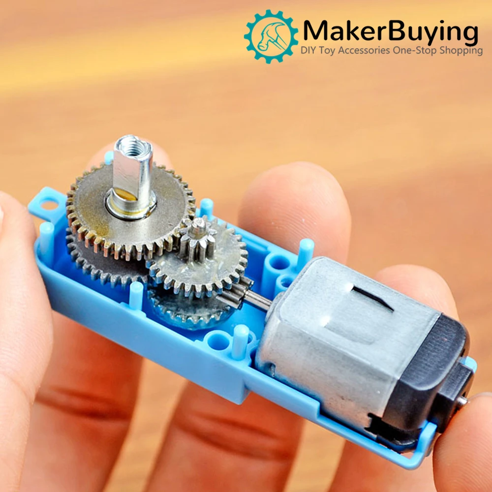 Moteur TT en métal, double arbre d'engrenage, 6V, 110/200RPM, jouet robot