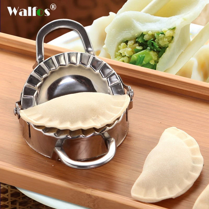 

WALFOS FOOD GRADE Stainless Steel Dumpling Maker Mold Wrapper Dough Cutter Pie Ravioli Dumpling Mould Tools Kitchen Accessories