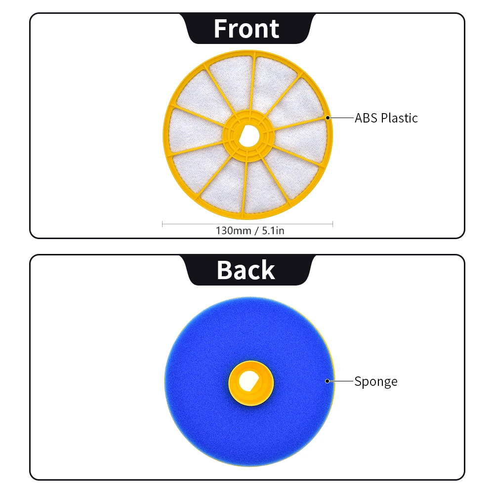 มอเตอร์ด้านหลังตัวกรอง Pre-Wash มอเตอร์กรองปิดผนึกเข้ากันได้กับ Dyson DC07 DC07i Pre /Post บน/ล่างภูมิแพ้เครื่องดูดฝุ่น