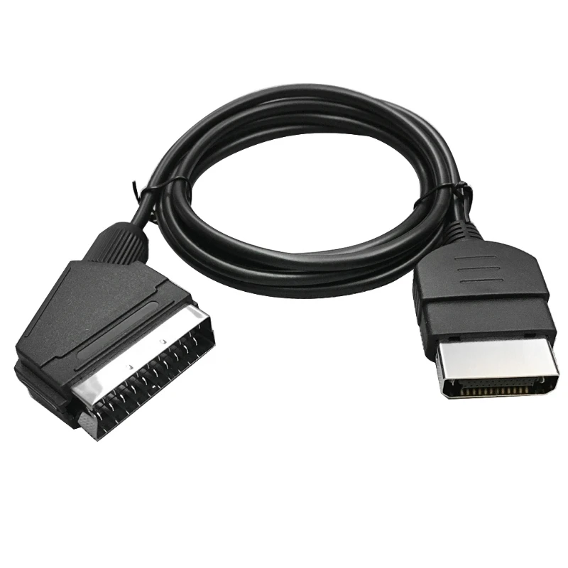 1.8M/6FT 24Pin RGB Scart kabel AV złącze Audio wideo dla konsoli XBOX Classic