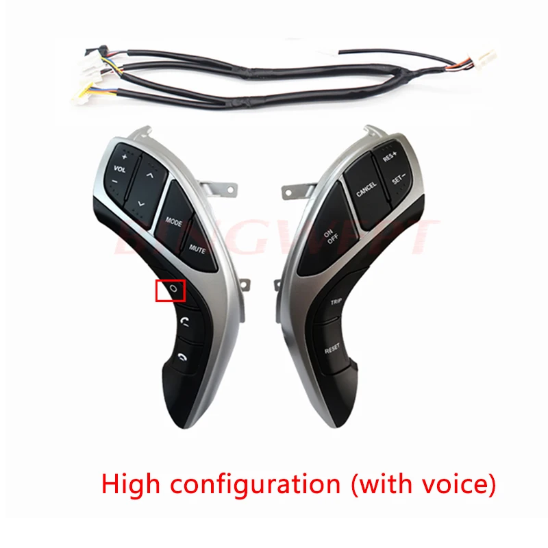 High Quality For 2012 2013 2015 Hyundai Elantra Multifunction Steering wheel Button Bluetooth Audio channel and cruise control