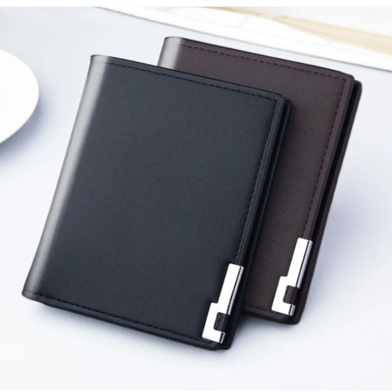 

New Men's Short Wallet Men Wallet Trendy Card Slots Card Purse