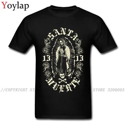 Tees Santa Muerte 13 Fall 2024 Popular Custom Short Sleeve All Cotton Crew Neck Men's T-shirts Custom Tee Shirts