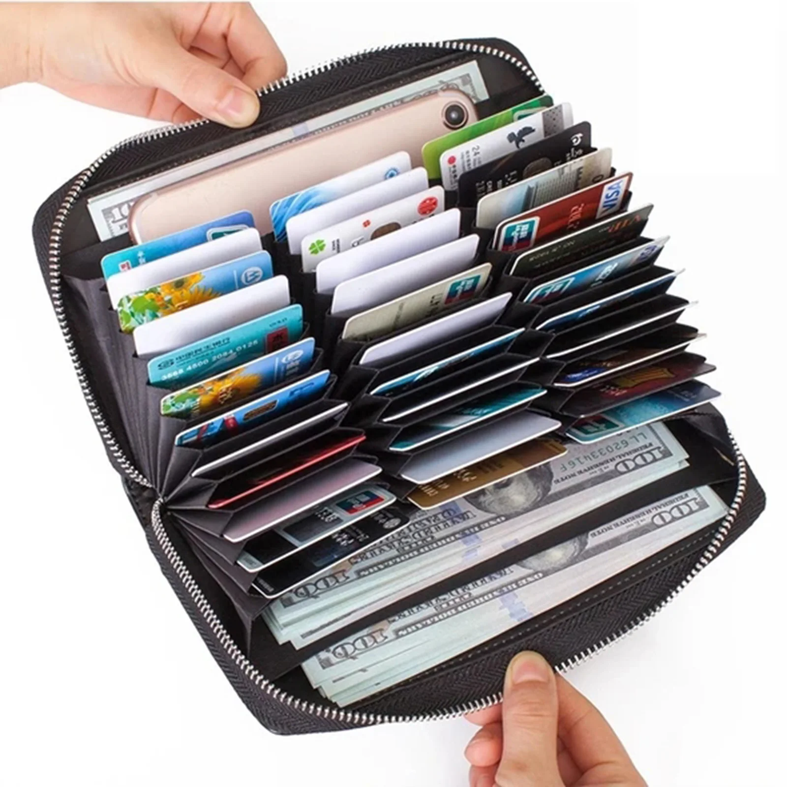 2020 Newly Card Holder Wallet Women Men Credit Card Holder Wallet Large Capacity Card Holder Unisex Wallet Tarjetero Mujer