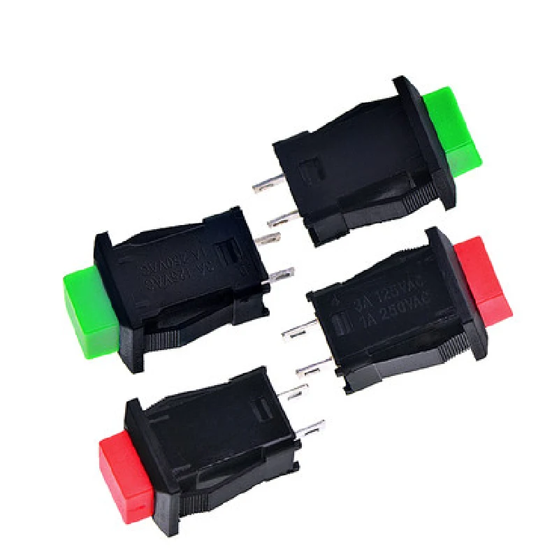 5pcs DS-429 A/B 12MM Momentary Self-reset/Self-Lock Push button Switches ON-OFF Red Green Push Button Switch