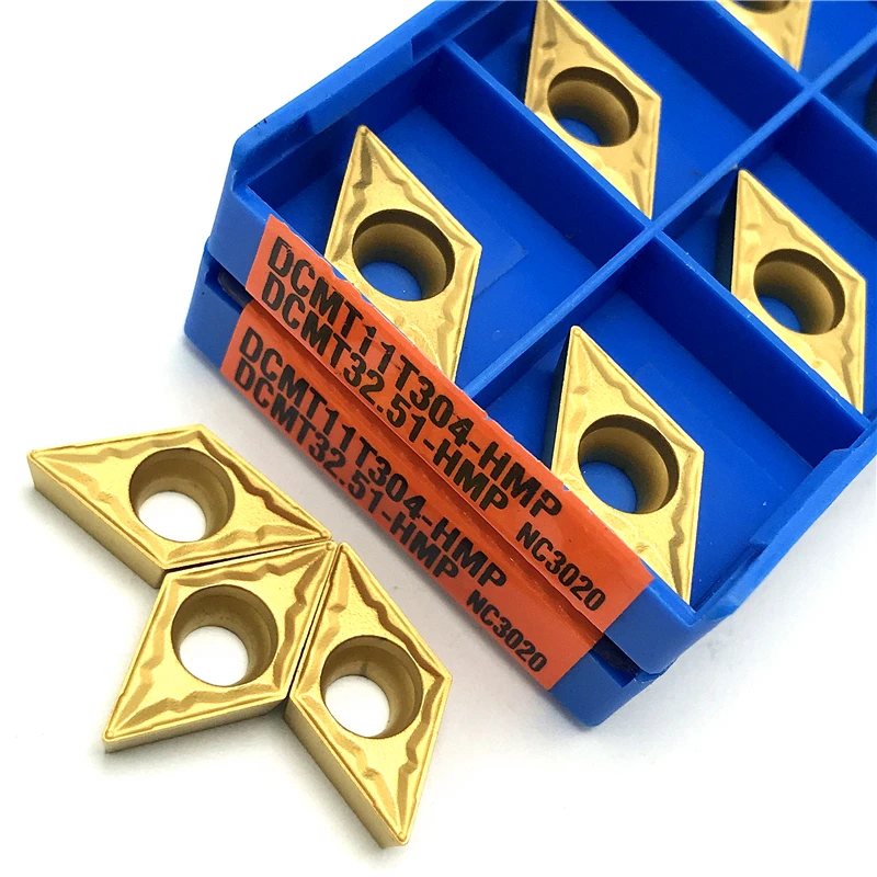 DCMT070204 DCMT11T304 DCMT11T308 płytki węglikowe toczenie wewnętrzne narzędzie wysokiej jakości wkładki obrotowe tokarka metalu CNC narzędzie