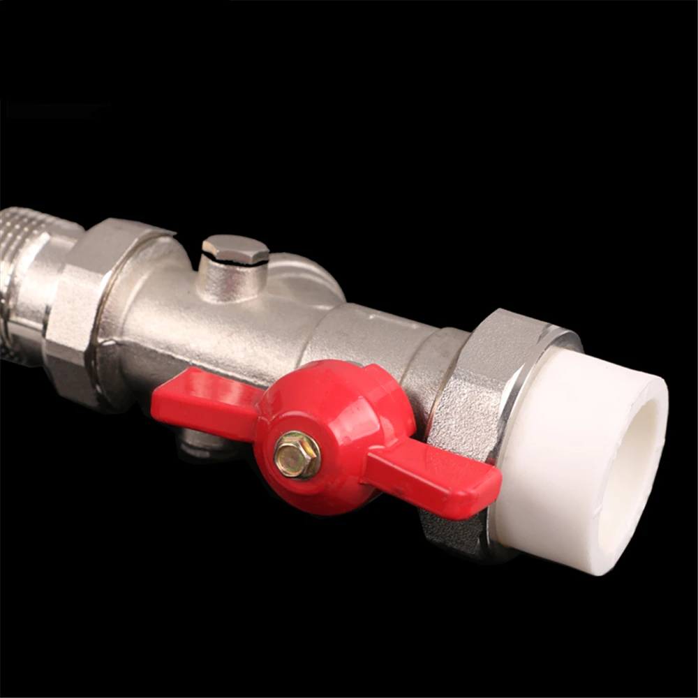 Floor Heating Manifold Filter Live Connection Ball Valve Full Copper Geothermal Sleeve Inlet And Return Water Pressure Gauge