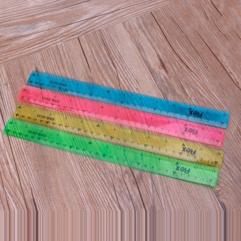 Morbido 30 centimetri Righello Multicolore Flessibile Cancelleria Righello Scuola Forniture per Ufficio