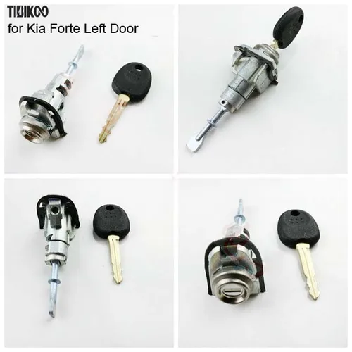 Imagen 2 del producto Cilindro de cerradura de puerta de coche para Kia Sportage R, Cerato Sportage Forte, K5, K3, K2, puerta izquierda, cilindro de bloqueo automático completo