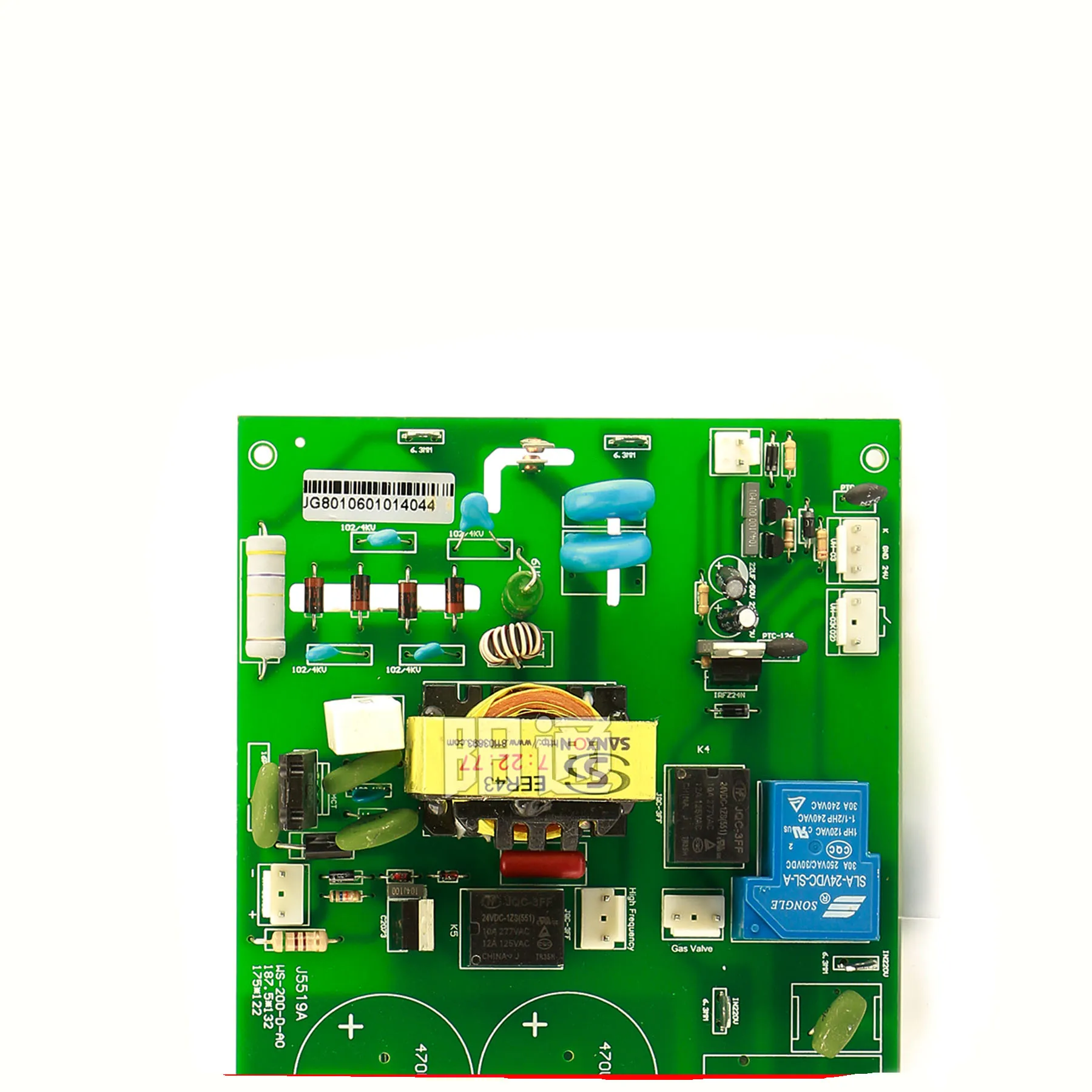 Máquina de soldadura de arco de argón, accesorios de placa de circuito de alta frecuencia, WS/TIG-200, potencia de placa inferior