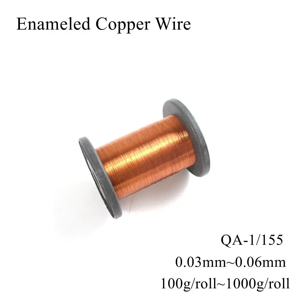 0.03mm 0.04mm 0.045mm 0.05mm 0.06mm Enamelled Copper Wire Enameled Copper Coil Magnet Wire Enamel Copper Cable Winding Litz Wire